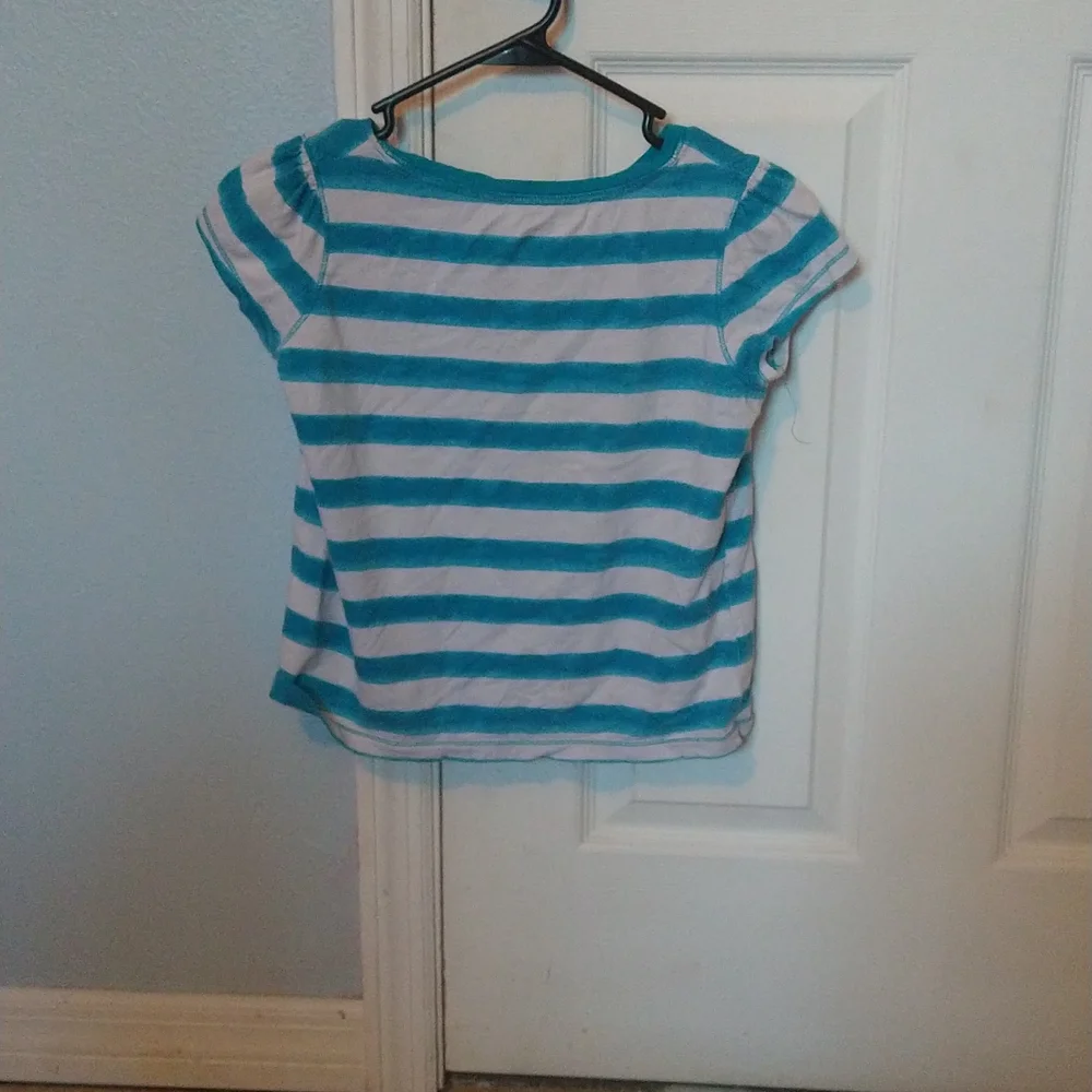 Blue and white striped t-shirt - Picture 2 of 2